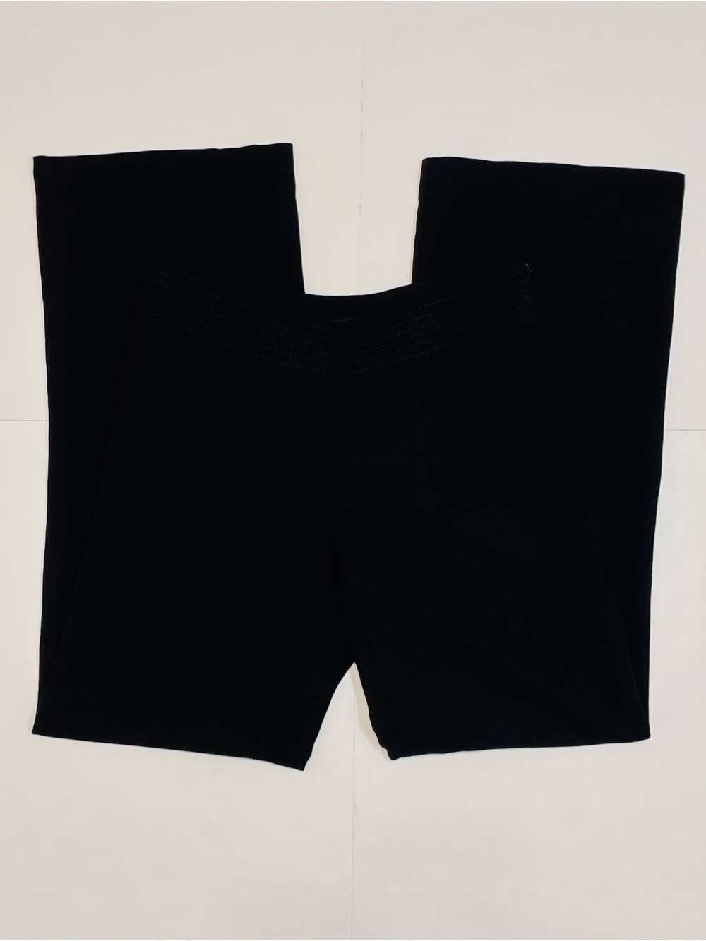 Banana Republic Martin Women's Black Wide-Leg 100% Wool Dress Pants Size 6